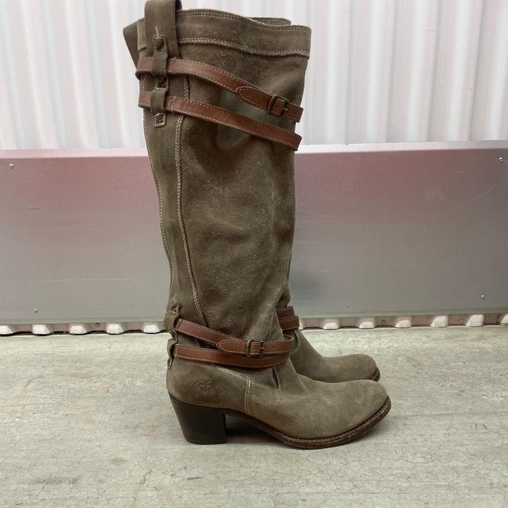 Frye Jane Strappy  Boots Size 9